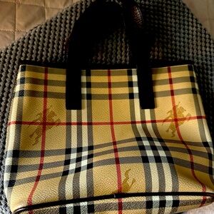 Lightly used Burberry, mini tote. Good condition